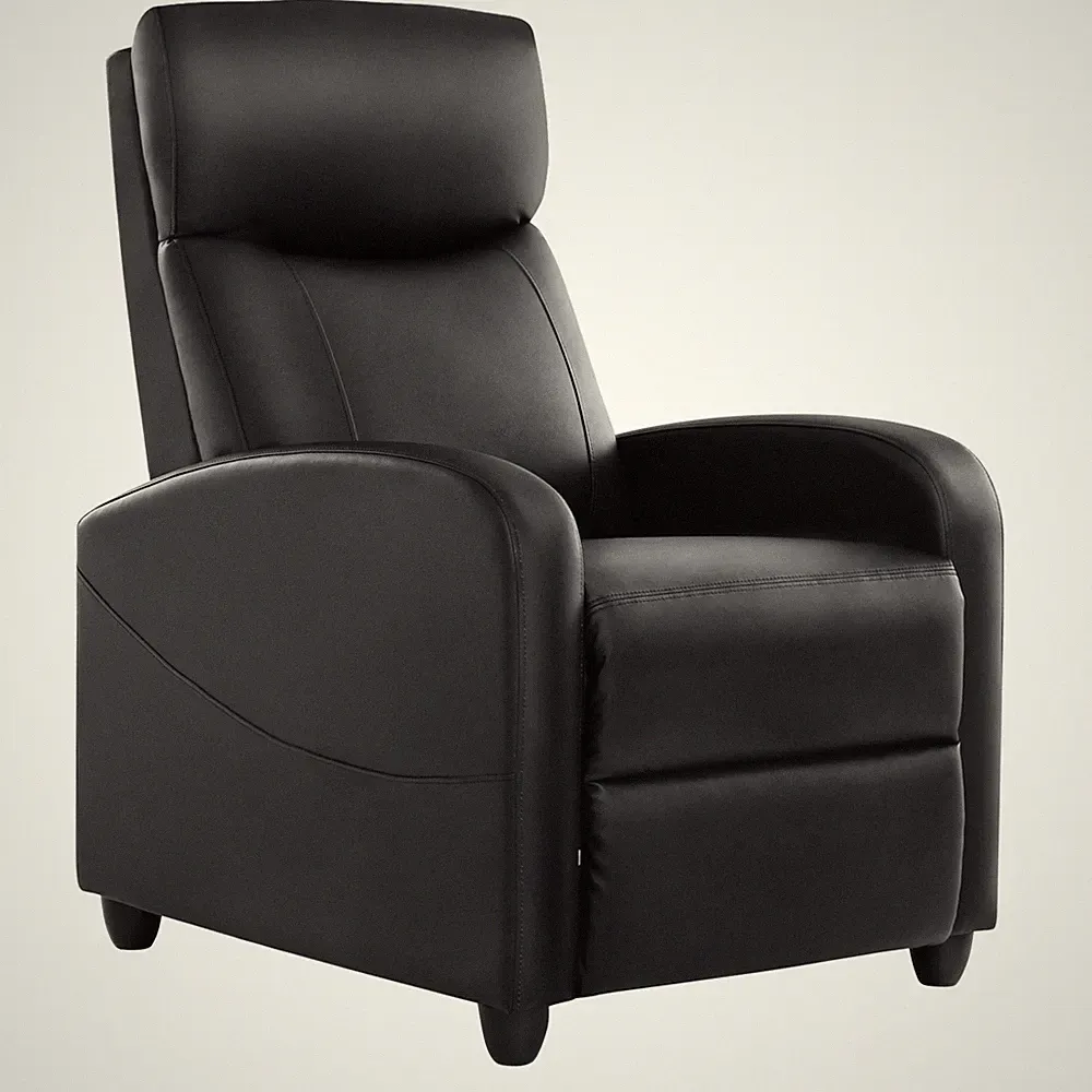 Recliner Sofa Glider Chair with Adjustable High Back & Footrest Massage Couch